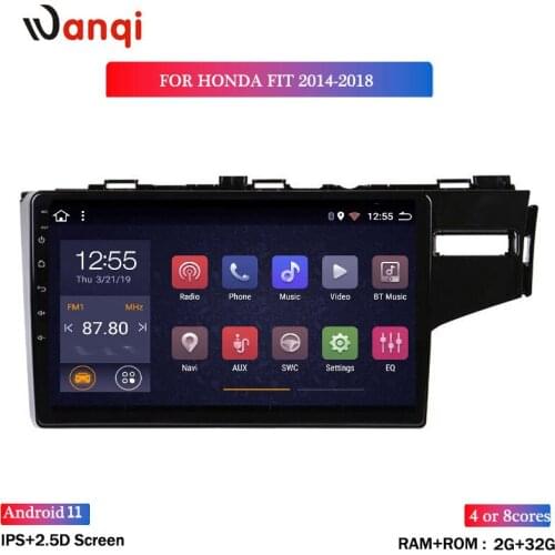 Wan qi 2G RAM 32G ROM 9 Inch Full Touch Android 8.1 GPS Navigation For Honda FIT JAZZ 2014-2018 RHD Stereo System with wifi
