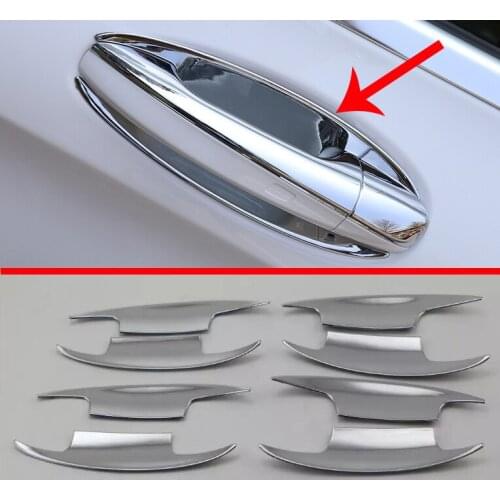 For Benz GLC Class X205 2015-2017 ABS Chrome Door Handle Bowl Cover Cup Trim Molding Garnish