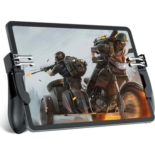 H11 6 Finger Mobie Controller for PUBG Gamepad Tablet Trigger Handle Portable Game Grip Handles for Ipad iPhone Samsung