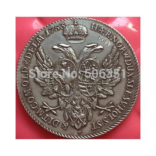 Russian COINS 1 ruble 1753 copy