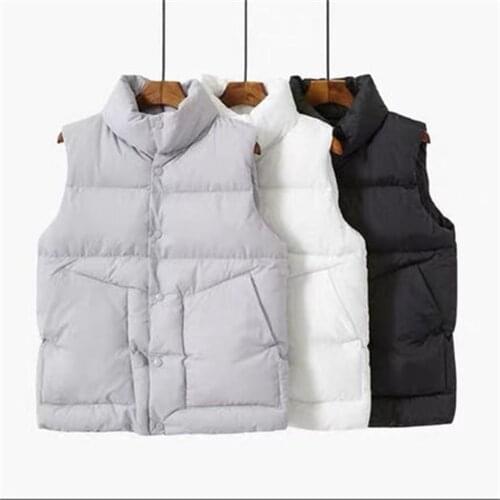 Short Down Vest Womens Autumn And Winter Clothes New Styles All-Match Loose-Fitting Large Size Waistcoat Vest Waistcoat H568