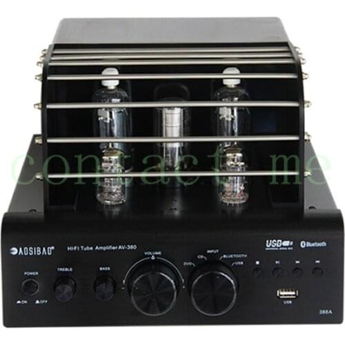 6N13P+ 6F1 Tube amplifier，Pre-class C5198 A1941 power tube HiFi Bluetooth 4.0 Home audio amplifier USB APE FLAC MP3 decoding