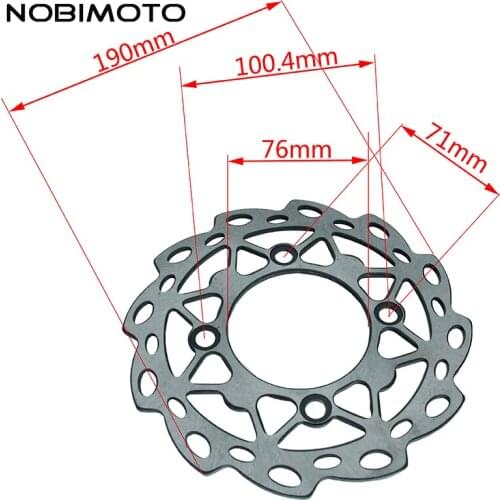 Mini 190 mm Brake C Disc Rotor High Performance C Disc Brake Rotor Fit For Motorcycle Parts Brake Disc Rotor Dirt Bike DS-152