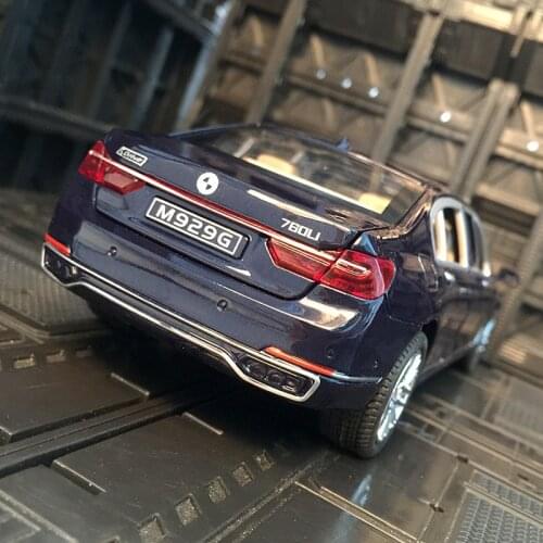 1:24 BMW 7Series 760LI Alloy Car Model Diecasts & Toy Vehicles Metal Toy Car Model High Simulation Collection Chirdrens Toy Gift