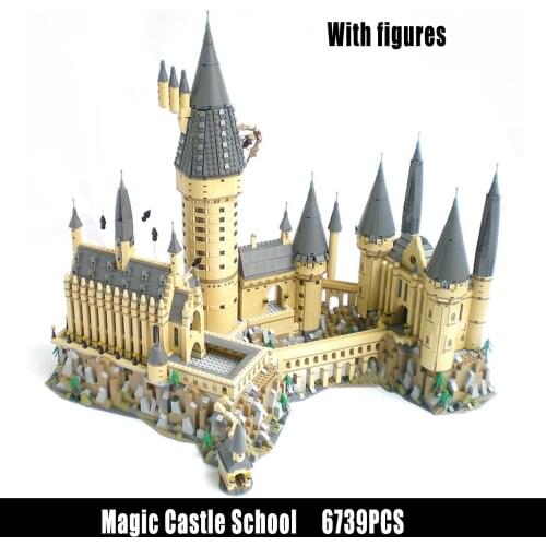 IN Stock Pottered Movie Series Magic Castle School Bricks Set Compatible with 71043 Building Blocks Toys for Kids Christmas Gift