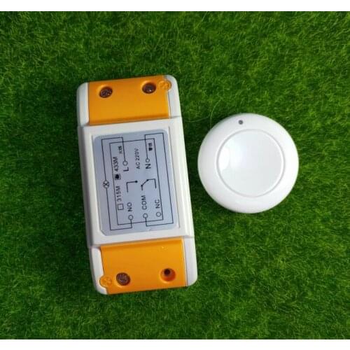 New 220 v 1 ch remote control switch 1 * receiver + 1 * transmitter Circular remote control