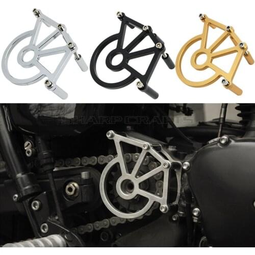 NEW Sprocket Cover Chain Case Guard Protection For Triumph America Hinkley Bonneville T100 SE Thruxton 900 Scrambler Speedmaster