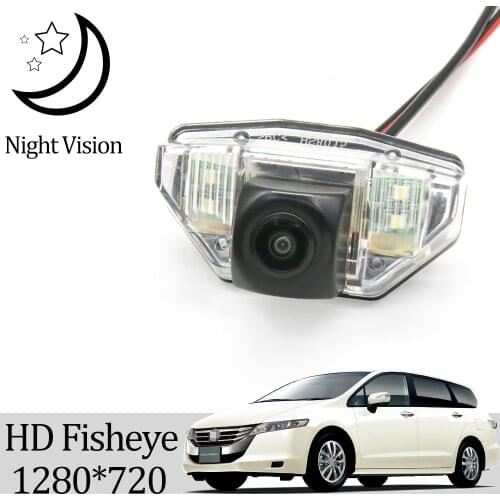 Owtosin HD 1280*720 Fisheye Rear View Camera For Honda Odyssey 2009 2010 2011 2012 2013 Car Reverse Parking Accessories