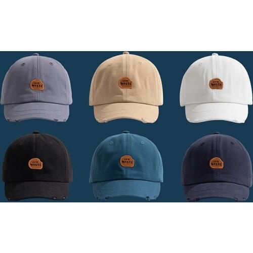 Dad Hat Cotton Short Brim Baseball Cap Solid Color Hats for Women Men Outdoor Visor Cap Casual Snapback Hats