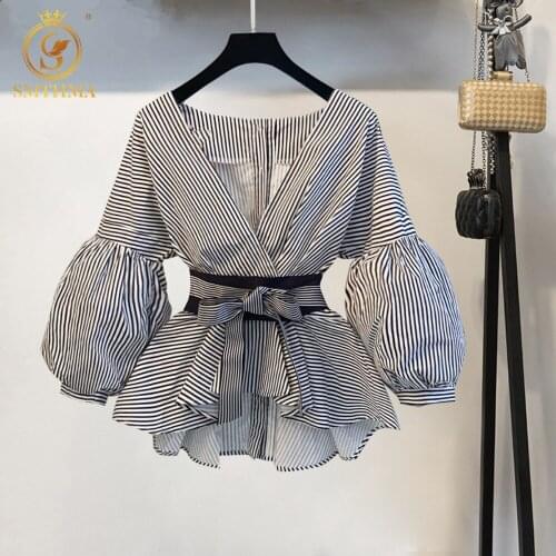 SMTHMA Collar Blouses