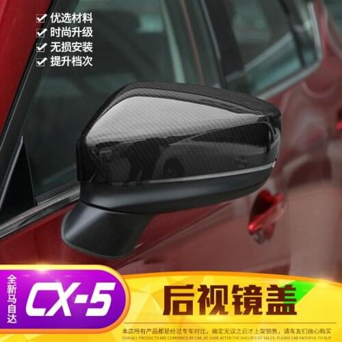 High-quality ABS Chrome Rearview Lens Cap Decoration Cover for Mazda CX-5 2018 Car-styling