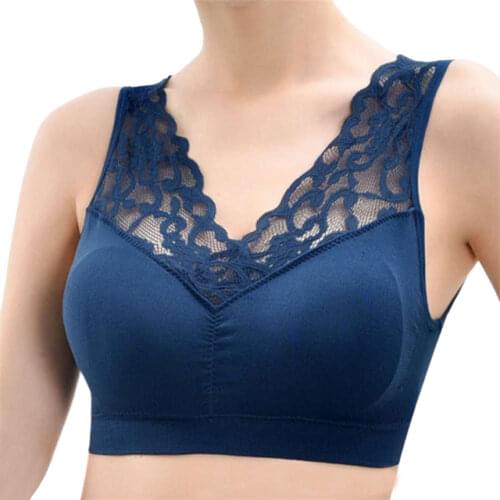 JIAYAN 2020 Womens Lace Bra Sexy Underwear Breast Lingerie Wrap Chest Brassiere Seamless Push-Up Bralette