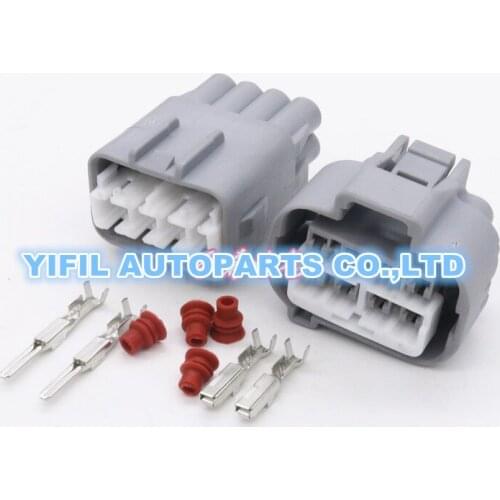 10sets/lot 8 Pin/Way Female And Male Electronic Socket Plug Automobile Waterproof Connector