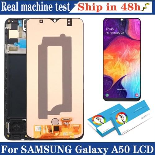 100% Original 6.4'' AMOLED Display for Samsung Galaxy A50 2019 SM-A505F/DS A505F A505FD A505A Full LCD Touch Screen Repair Parts