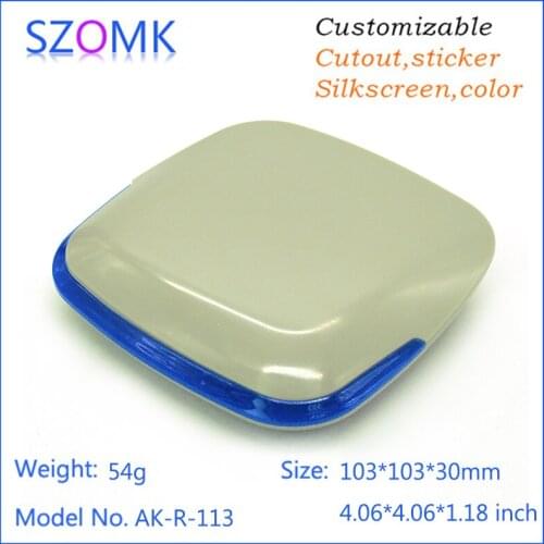 4 pcs, 103*103*30mm szomk network plastic enclosure for pcb electronics instrument housing router junction box abs switch box