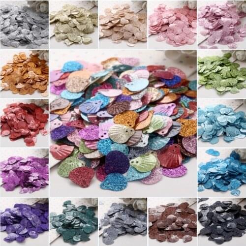 Glitter Powder Sequins Paillette13mm Multicolor Shell Shape Pvc Loose Sequin DIY Sewing Wedding Craft Women Cloth Accessorie 20g