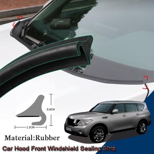 DIY Car Seal Strip Windshied Spoiler Filler Protect Edge Weatherstrip Strips Sticker Car Accessories For Nissan Patrol 2016-2020