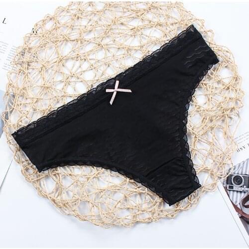 Cotton Panties Sexy Lingerie Womens Underwear Low Waist G-String Thongs Comfortable Sex Shorts Female Porn Intimates Underpants