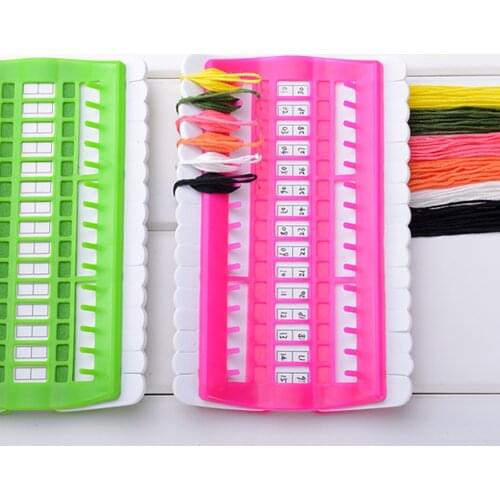 Sewing Tools 30 Positions Cross Stitch Row Line Tool Set Sewing Needles Holder Embroidery Floss Thread Organizer DIY