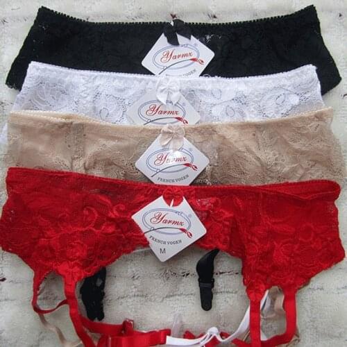 Intimate sexy women black lace garter belt temptation female wedding garters belts suspender for stockings erotic lingerie 2017