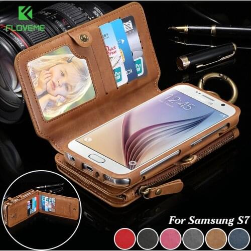 FLOVEME Leather Case for Samsung Galaxy S20 Ultra S10 S9 S8 Plus S7 S6 Edge Wallet Cover for Samsung Note 20 10 9 8 Coque Etui