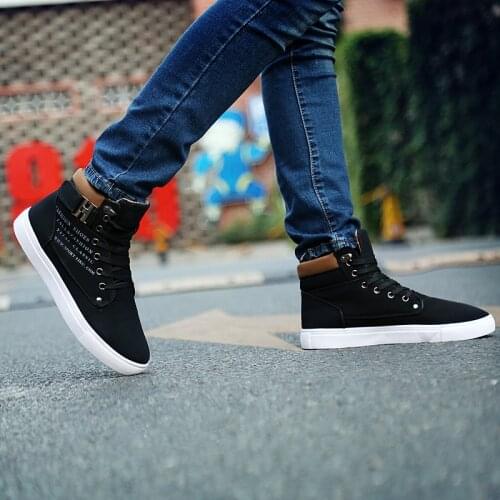 Leisure Shoes Zapatos Casuales Para Hombre Black Boots Men Western Sport Casual Shoes Sneakers Sapato Work Leather Sports