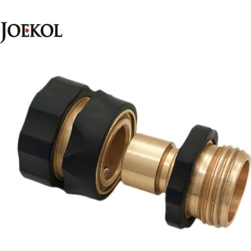 Female 3/4 to 3/4 male brass Quick connector Garden tap Removabl threaded Connector drip irrigation fittings 1 pcs