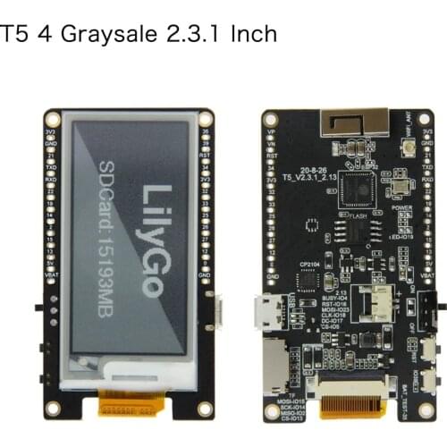 LILYGO T5-2.13inch E-paper ESP32 4MB FLASH WIFI/Bluetooth for arduino