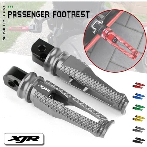 For Yamaha XJR1300 XJR 1300 Motorcycle Accesstories Foot Pegs Pedals CNC Aluminum Rear Passenger Footpegs