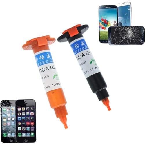 New 2 colors/lot 5ML TP-2500 LOCA UV glue liquid optical clear adhesive uv glue tp2500 touch screen for samsung galaxy foriPhone