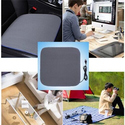 Cooling Car Seat Cushion USB Mute Breathable Pad Portable Comfortable Cushion for Home Office Car JDH88