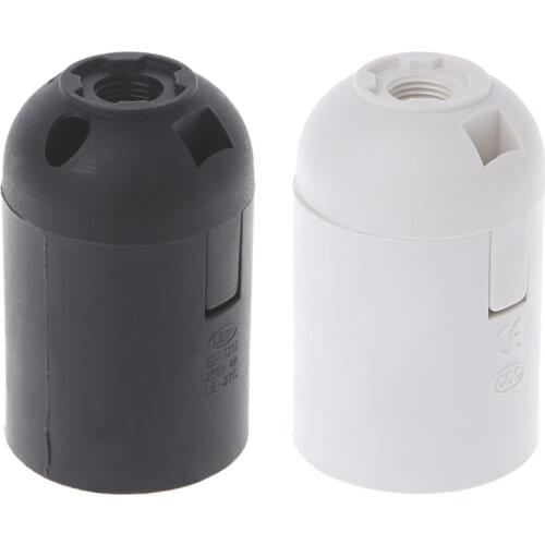 E27 Edison Lamp Bulb Holder Socket White/Black Pendant Ceiling Light Vintage AXYC