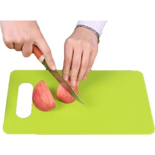 Plastic Cutting Board Candy Colors Anti-slip Texture Hanging Hole Creative Multifunctional Kitchen Tools
