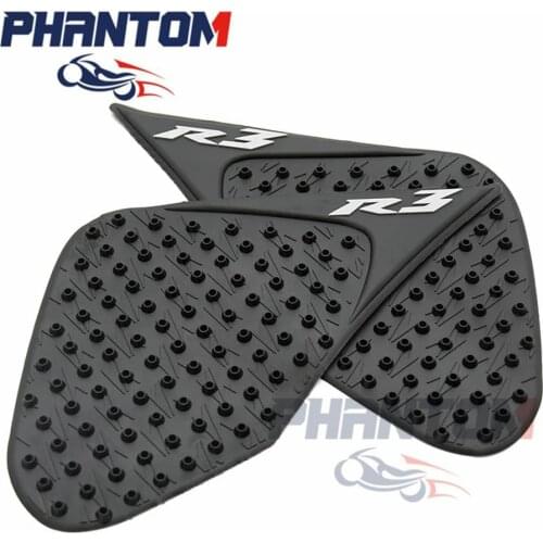 Motorcycle Anti slip Tank Pad Protector Stickers Side Gas Knee Grip Traction Pads For Yamaha R3 2015 2016 2017 YZF-R3