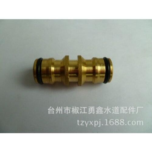 Vidric Water pipe connection joint water pipe long connection pure copper two-way joint two-way nipple