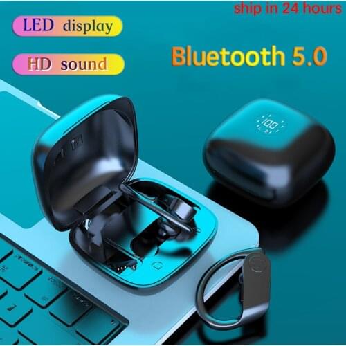 KINGSTAR TWS Bluetooth Earphones Wireless Headphones LED Display Earbuds Sport Headset Noise Cancel Waterproof Earphone with Mic