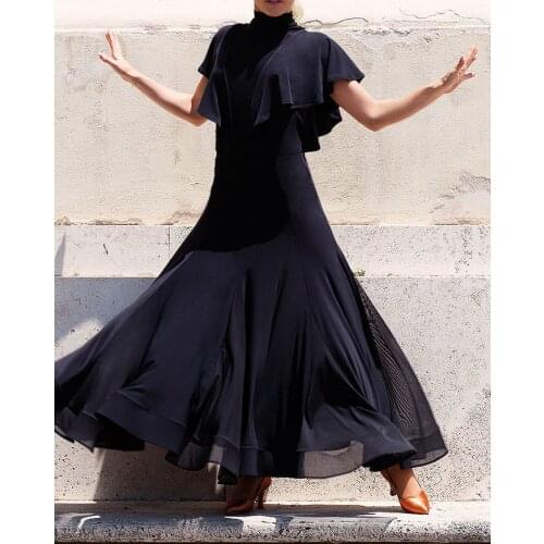 Modern Dance skirt ballroom dance Gauze Split Joint Skirt Modern Dance Practice Performance S17003