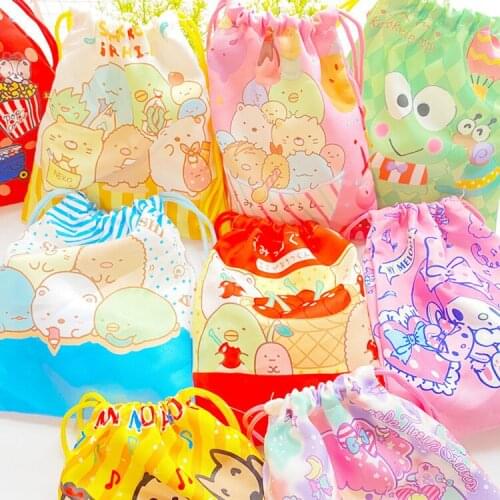 1PC Sumikko Gurashi Melody Storage Package Bag Drawstring Bag Small Travel Women Small Cloth Bag Christmas Gift pouch