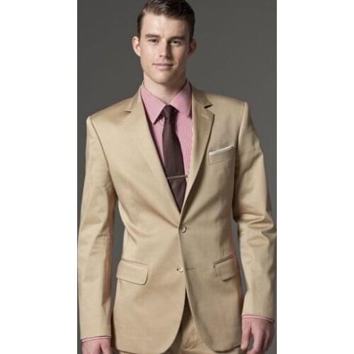 2018 Hot Sale one Button sides-vented Wool suit / Tuxedo/ Mens Suit Jacket and Pants