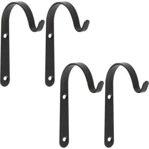 4 / 10pcs Hanging Basket Brackets Metal Strong Outside Wall Garden Hook Decoration Wall-Mounted Storage Hooks Best Price