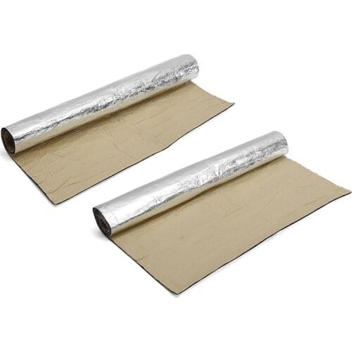 7MM Car Sound Deadener Mat Noise Bonnet Insulation Deadening Hood Engine Firewall Keep warm Aluminum Foam Sticker