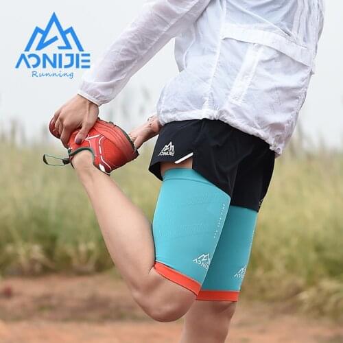 AONIJIE E4412 Function Compressed Thigh Sleeve Leg Brace Support Quad Wrap Sports Efficient Recover For Fitness Running One Pair
