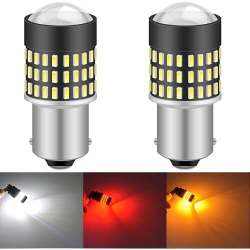 2pcs BA15S P21W 1156 7506 LED Bulbs Car Turn Signal Backup Reverse Rear Fog Light DRL For Toyota Hyundai Kia Lexus Mazda Nissan