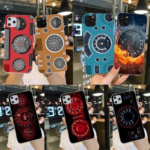 Luxury sports car speedometer Customer Phone Case for iPhone 11 pro XS MAX 8 7 6 6S Plus X 5S SE 2020 XR cover