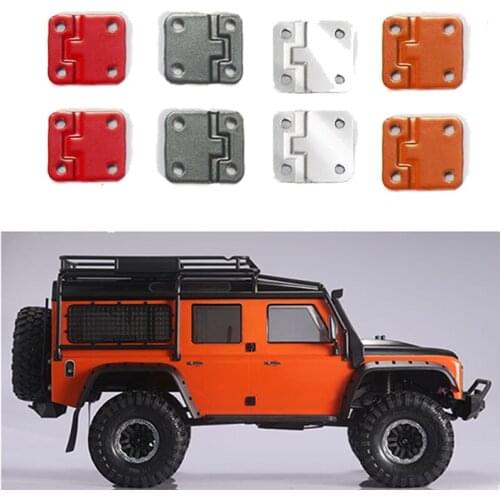 4PCS DJ 1:10 Remote Cars Accessories TRX4 TRX6 Metal Door Hinge Suitable for Traxxas TRX-4 Defender Lily Page