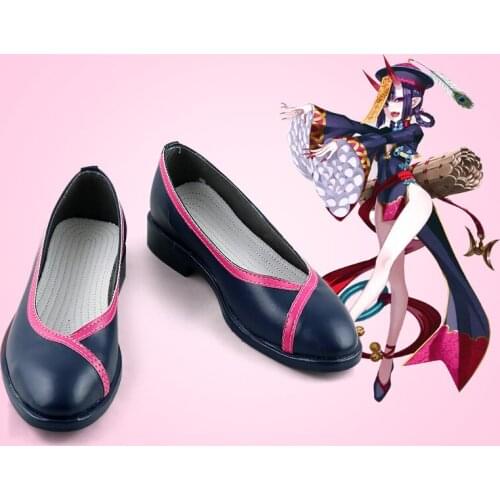Fate grand order Shuten douji Cosplay Boots Anime Shoes Custom Made
