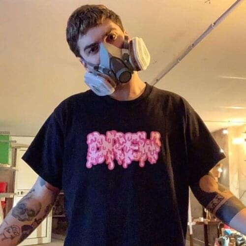 DREW T Shirt Summer 100% Cotton Men O-neck T-shirt Male Womens tshirt Short Sleeve High Quality Tops HOUSE JUSTIN Brand Smiley