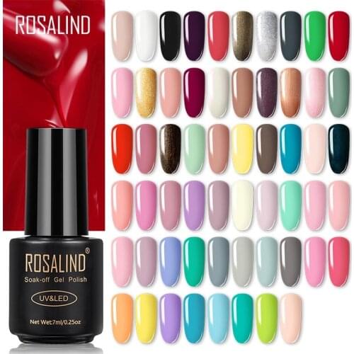 ROSALIND 7ML Gel Varnish Gellak Hybrid Semi Permanent UV Gel Nail Polish Soak Off Design Nail White Prime For Enamel Nail Art
