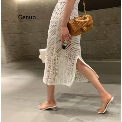 Женские трикотажные юбки Genuo China At AliExpress