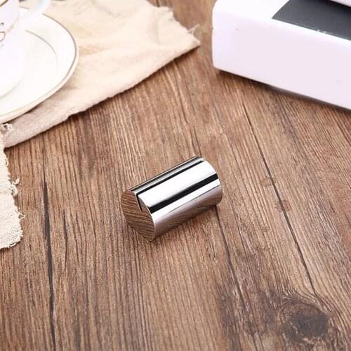 Stainless Steel Menu Holder Display Stand Rack Business Card Name Card Holder Price Card Holder For Hotel Buffet